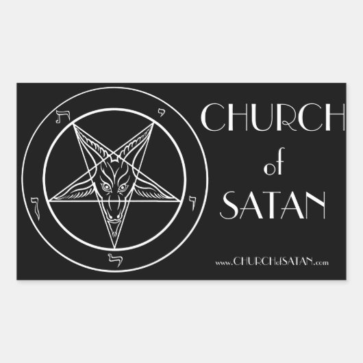 Baphomet-CoS-Aufkleber Rechteckiger Aufkleber (Vorderseite)