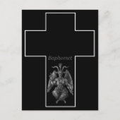 Baphomet Cross Postkarte (Vorderseite)