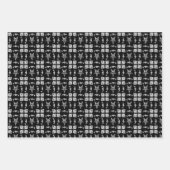 Baphomet Damask Goth Wrapping Paper Sheets Geschenkpapier Set (Vorderseite 2)