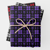 Baphomet Damask Goth Wrapping Paper Sheets Geschenkpapier Set (Beispiel)