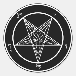 Baphomet Decals Runder Aufkleber