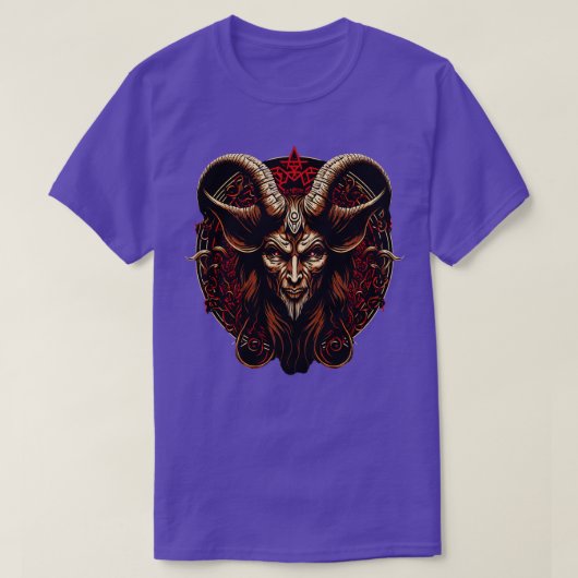 Baphomet Demon Satanic Goth Lucifer T-Shirt (Design vorne)