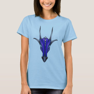Baphomet Draconis - blauer Drache T - Shirt