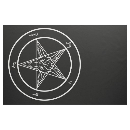 Baphomet Fahne 6" x56 " Stoff (Yard (91,4 cm))