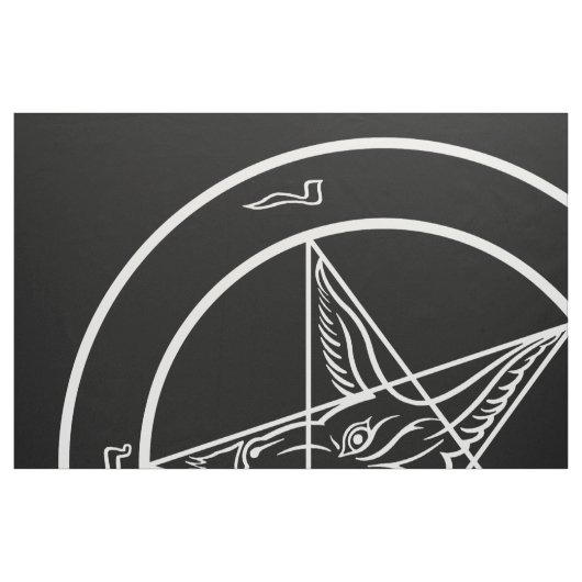 Baphomet Fahne 6" x56 " Stoff (Fat Quarter (45,7 x 55,9 cm))