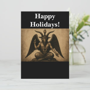Baphomet Feiertagskarte