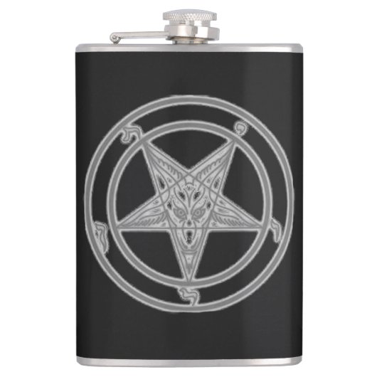 Baphomet Flachmann (Vorderseite)