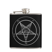 Baphomet Flasche Flachmann (Vorderseite)
