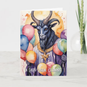 Baphomet Geburtstagsballons & Geschenke Gothic Karte