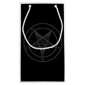 Baphomet Geschenk-Tasche Kleine Geschenktüte (Rückseite)