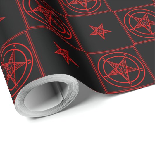 Baphomet Geschenkpapier (Rolleneckpunkt)