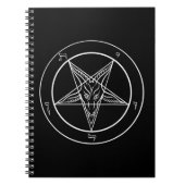 Baphomet gewundenes Notizbuch Notizblock (Vorderseite)