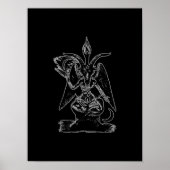 Baphomet Goat Satan Black Magic Lucifer Occult Poster (Vorne)