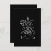 Baphomet Goat Satan Black Magic Lucifer Occult RSVP Karte (Vorne/Hinten)