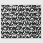 Baphomet Gothic Ravens and Cats Geschenkpapier (Flach)