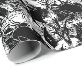 Baphomet Gothic Ravens and Cats Geschenkpapier (Rolleneckpunkt)