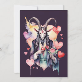 Baphomet Gothic Valentine's Day Love Feiertagskarte