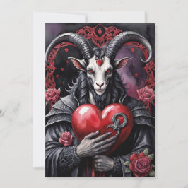 Baphomet Gothic Valentine's Day Love Feiertagskarte
