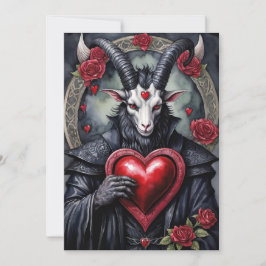 Baphomet Gothic Valentine's Day Love Feiertagskarte