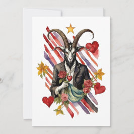 Baphomet Gothic Valentine's Day Love Feiertagskarte