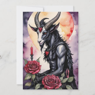 Baphomet Gothic Valentine's Day Love Feiertagskarte