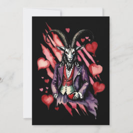 Baphomet Gothic Valentine's Day Love Feiertagskarte
