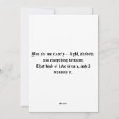 Baphomet Gothic Valentine's Day Love Feiertagskarte (Rückseite)