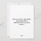 Baphomet Gothic Valentinstag Auserwählt Feiertagskarte (Rückseite)