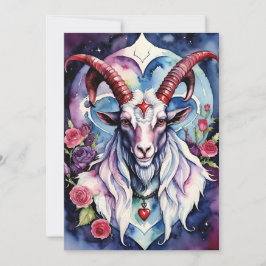 Baphomet Gothic Valentinstag Jeder Bereich Feiertagskarte