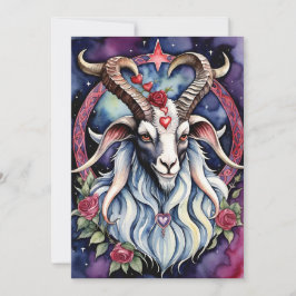 Baphomet Gothic Valentinstag Jeder Bereich Feiertagskarte