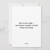 Baphomet gothischer Valentinstag Liebe Feiertagskarte (Rückseite)