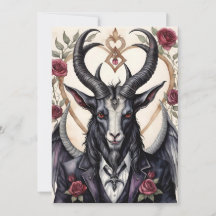 Baphomet gothisches Valentinstags-Liebesgruß