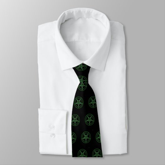 Baphomet Green Krawatte (Gebunden)