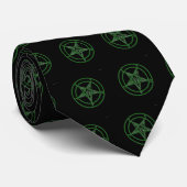 Baphomet Green Krawatte (Gerollt)