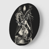 Baphomet Große Wanduhr (Winkel)
