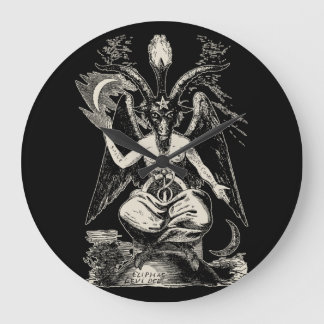 Baphomet Große Wanduhr