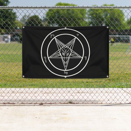 Baphomet großes 3' x5 Im Freien-Qualität Fahne Banner (Insitu)