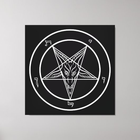 Baphomet HUGE 40"x40" Art on Stretched Canvass Leinwanddruck (Vorderseite)