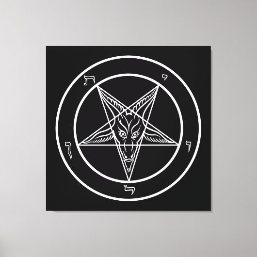 Baphomet HUGE 40"x40" Art on Stretched Canvass Leinwanddruck (Vorderseite)