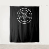 Baphomet HUGE Ritual Chamber Tapestry 88"x104" Wandteppich (Vorderseite)