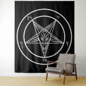 Baphomet HUGE Tapestry 88" x 104" Wandteppich (Beispiel)