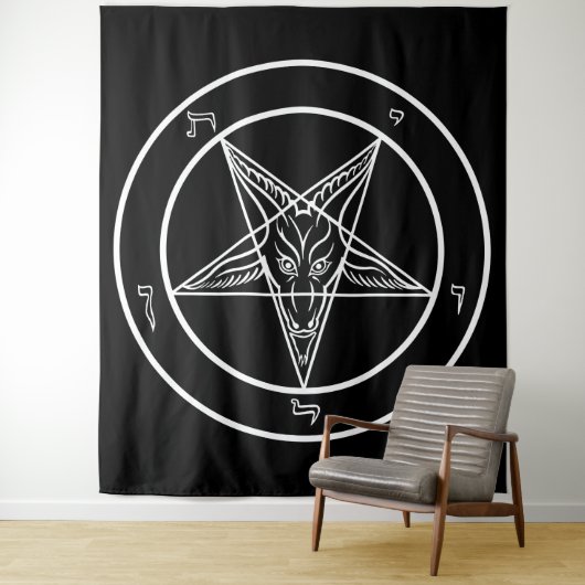 Baphomet HUGE Tapestry 88" x 104" Wandteppich (Beispiel)