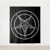 Baphomet HUGE Tapestry 88" x 104" Wandteppich (Vorderseite)