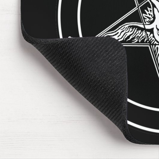 Baphomet im altem Stil Mausunterlage Mousepad (Ecke)