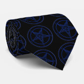 Baphomet im Blau Krawatte (Gerollt)