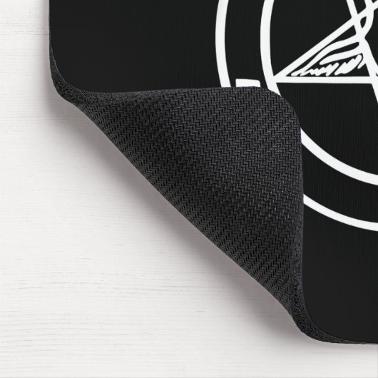 Baphomet Invertierte Pentagramm Ziegenziege Satani Mousepad (Ecke)