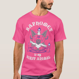 Baphomet is My Spirit Animal Occult Creepy Cute T-Shirt