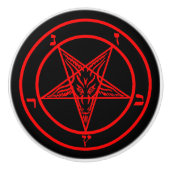 Baphomet Keramikknauf (Vorderseite)