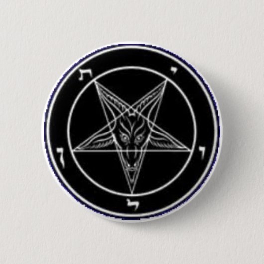 Baphomet Knopf Button (Vorderseite)