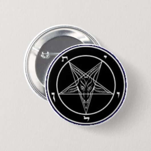 Baphomet Knopf Button (Vorne & Hinten)